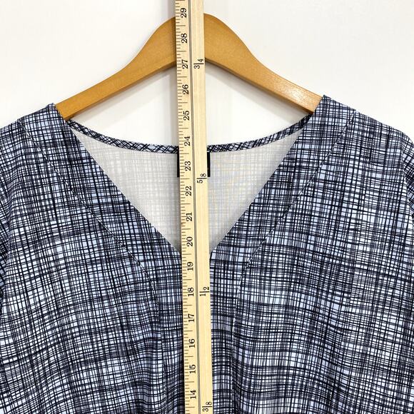 Worthington Top Women's Size XL Blue Belted Cap Sleeve Breathable Active Casual - Picture 8 of 10